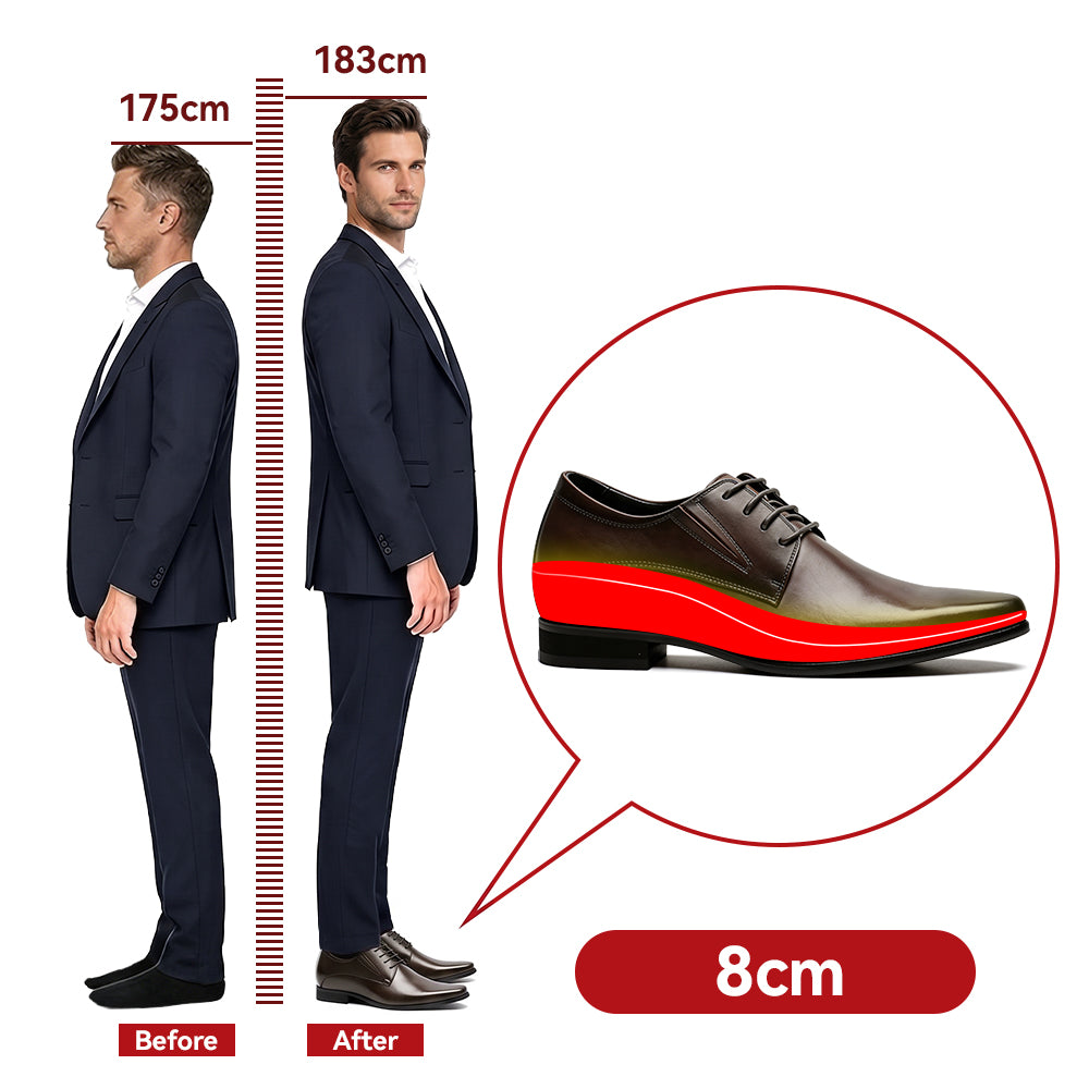 ELEVATOR SHOES LUCIANO +3.15 INCHES