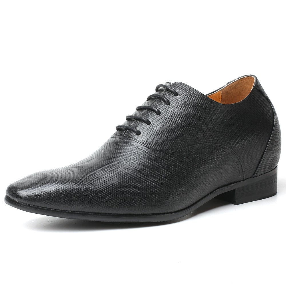 Elevator shoes Gugelmo 2.95 inches snakeskin pattern
